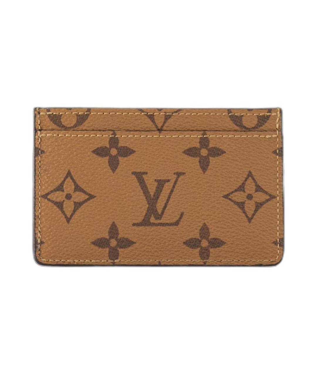 LOUIS VUITTON Коричневый кардхолдер, фото 2