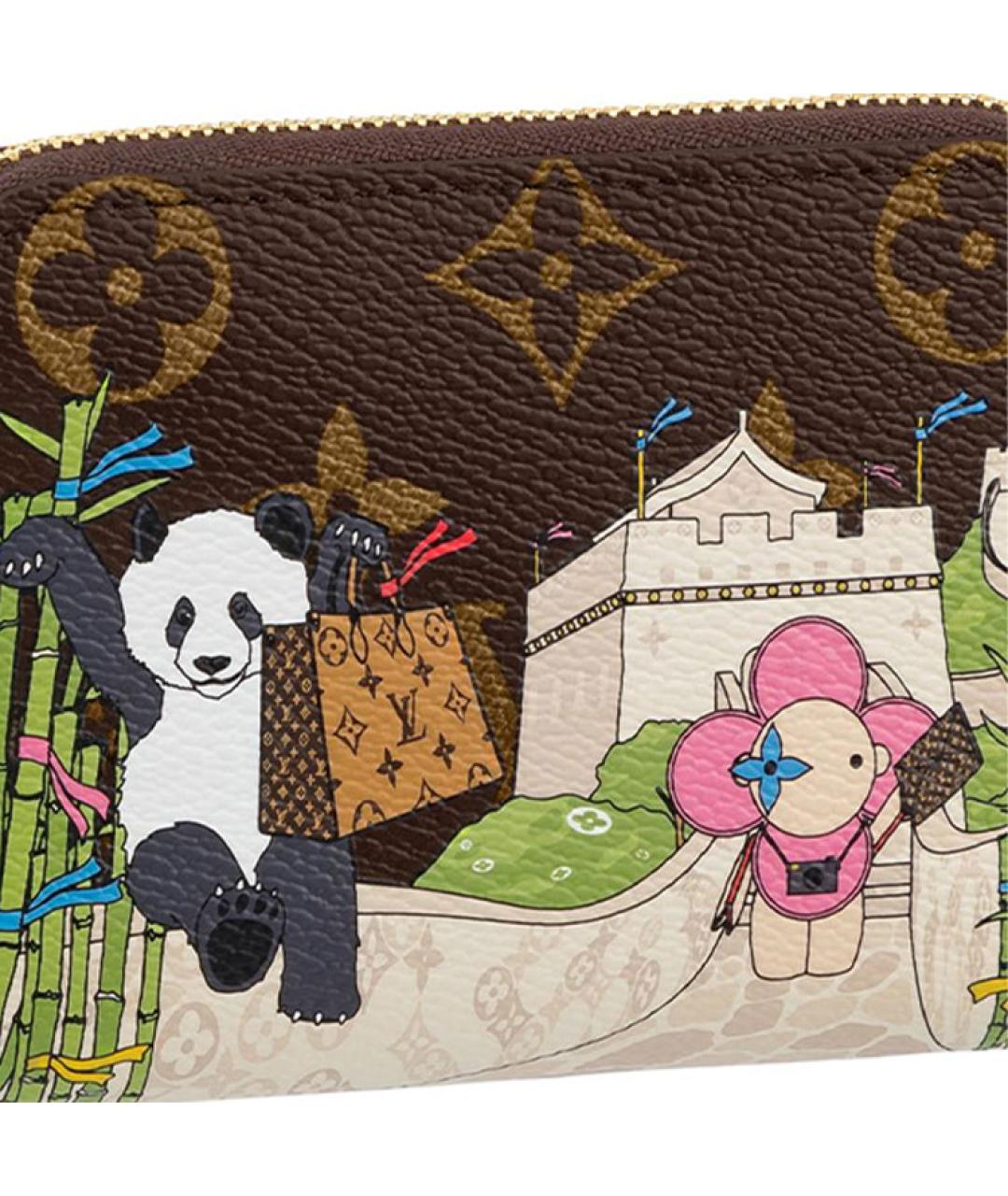 LOUIS VUITTON Коричневый кошелек, фото 5