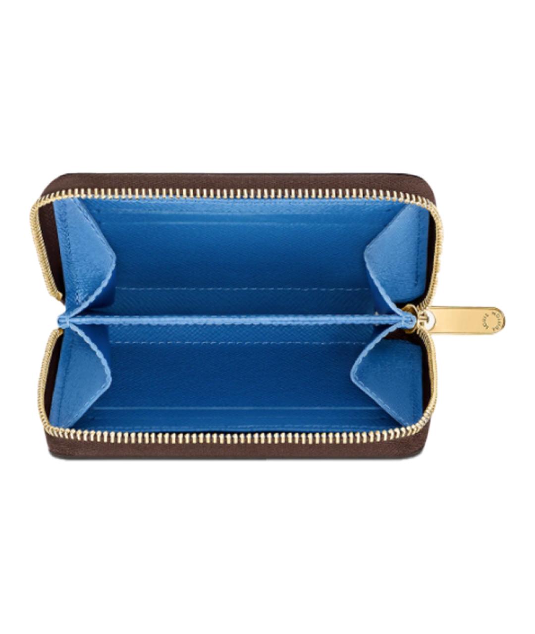 LOUIS VUITTON Коричневый кошелек, фото 4