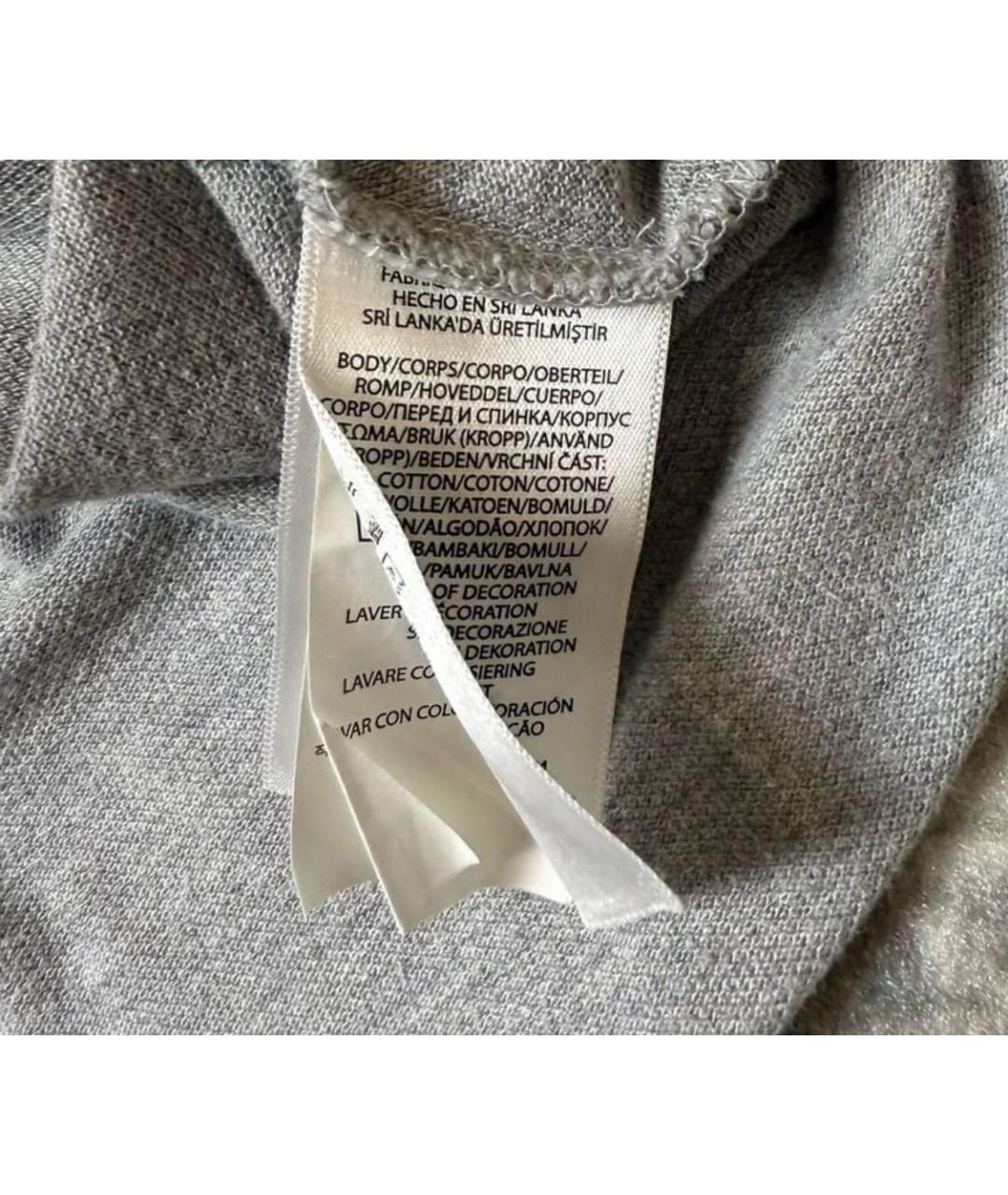 POLO RALPH LAUREN Серое хлопковое поло с коротким рукавом, фото 4