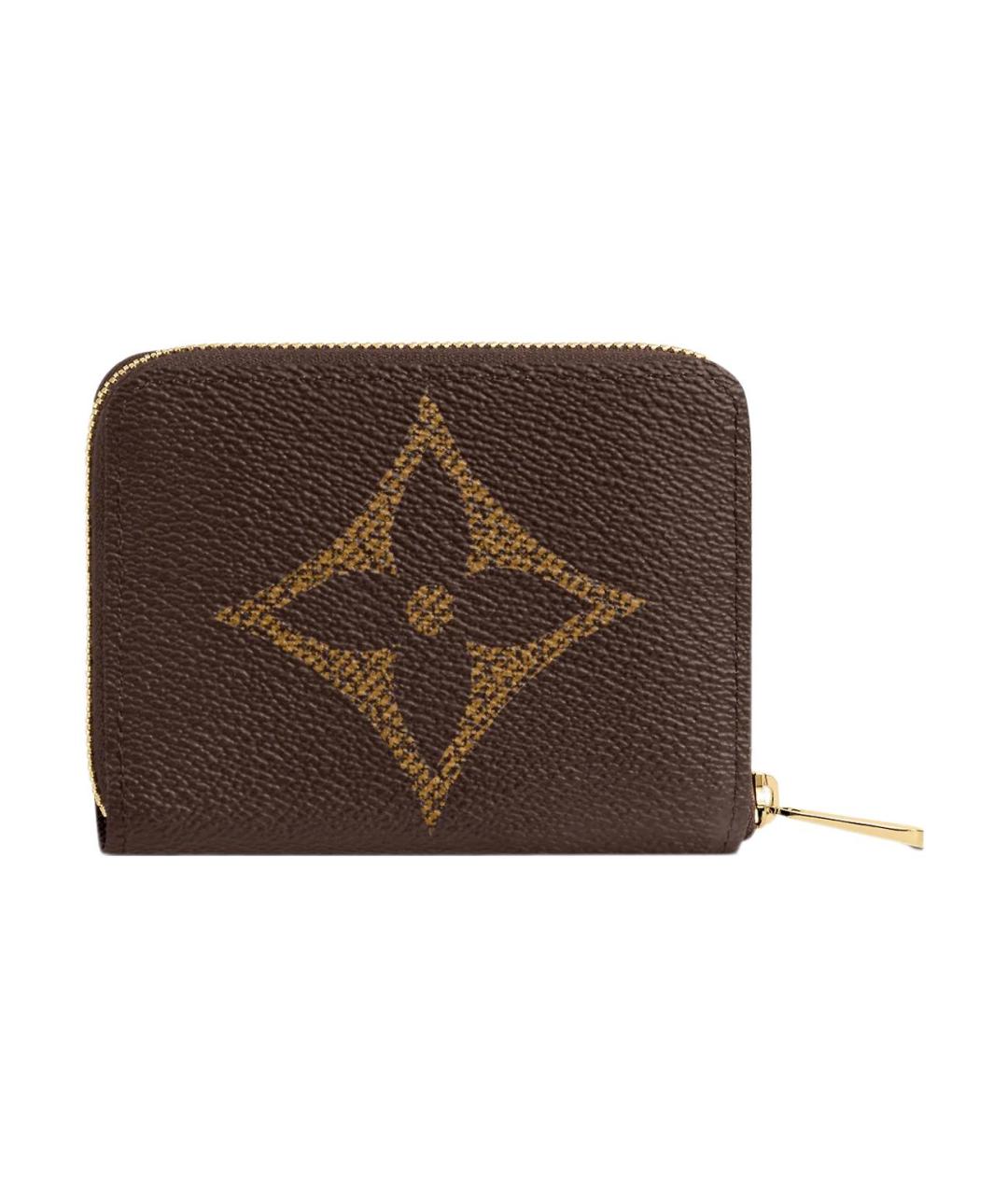 LOUIS VUITTON Коричневый кошелек, фото 4