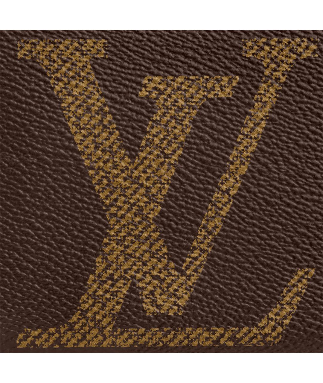 LOUIS VUITTON Коричневый кошелек, фото 5