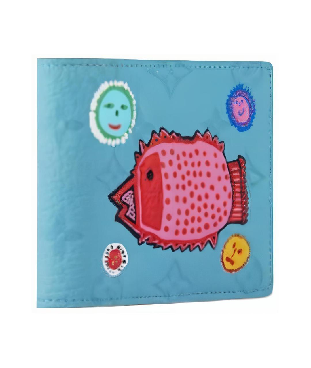 LOUIS VUITTON Голубой кошелек, фото 2