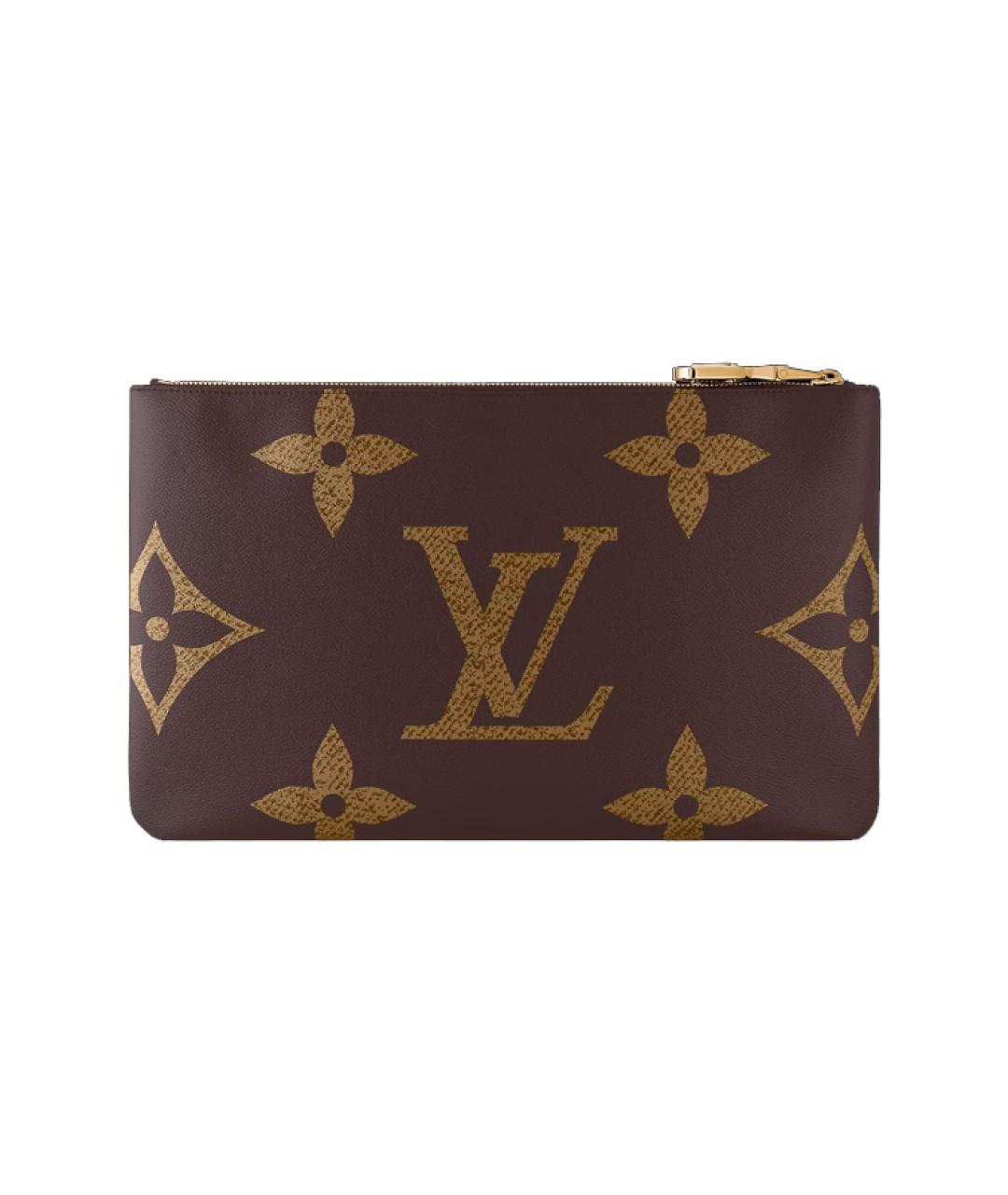 LOUIS VUITTON Коричневый кошелек, фото 3