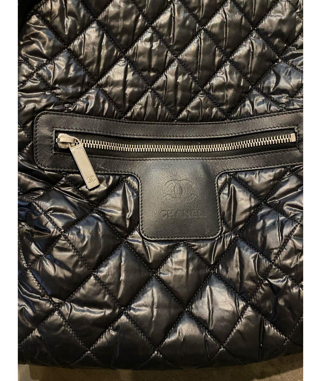 CHANEL Черный тканевый рюкзак, фото 3