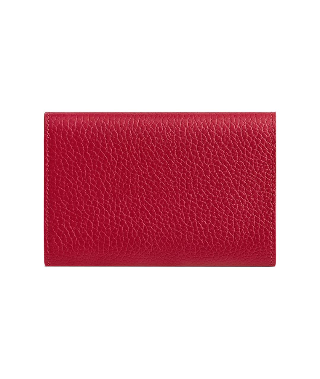 LOUIS VUITTON Красный кожаный кошелек, фото 3