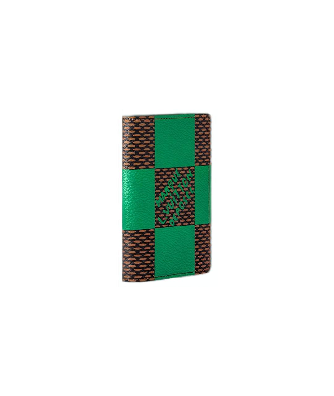 LOUIS VUITTON Зеленый кошелек, фото 2