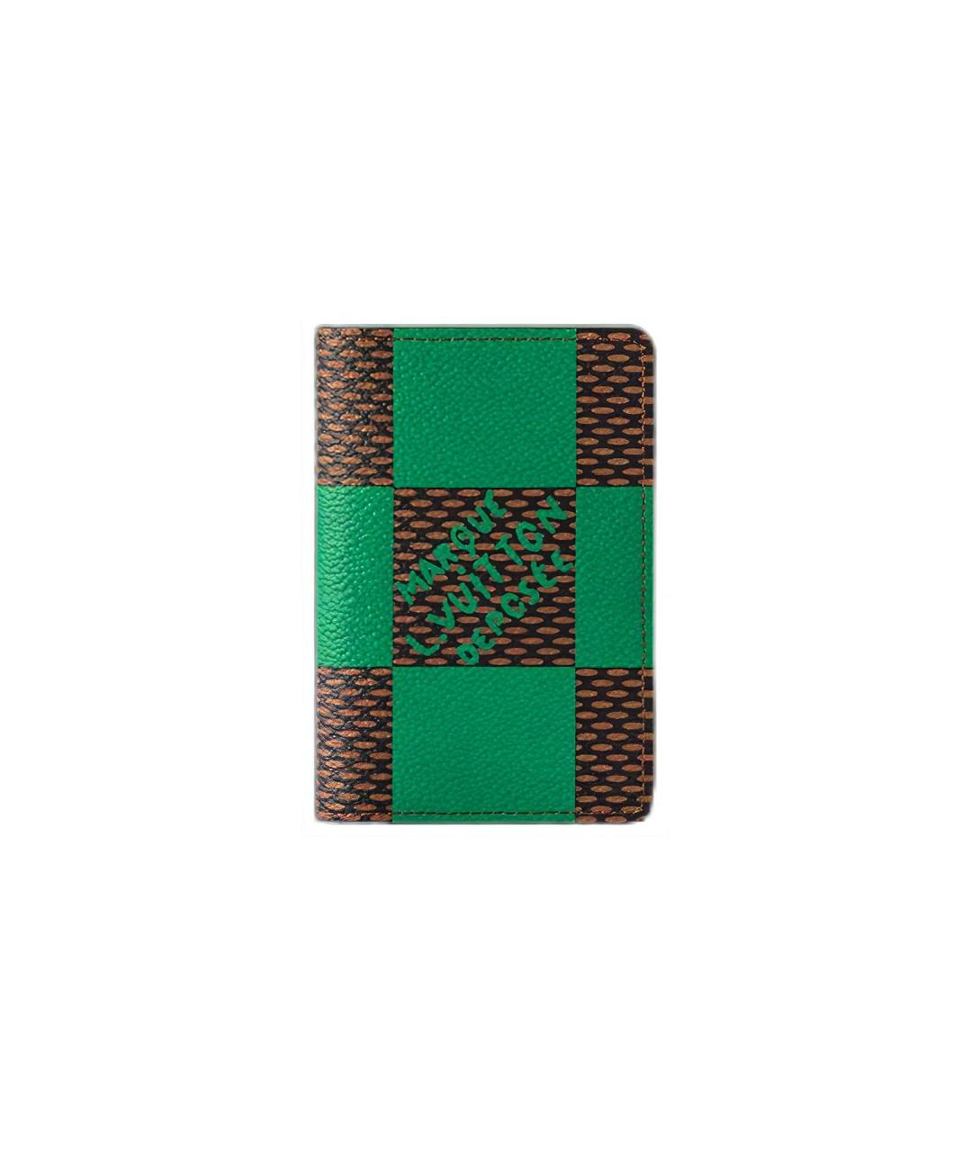 LOUIS VUITTON Зеленый кошелек, фото 1