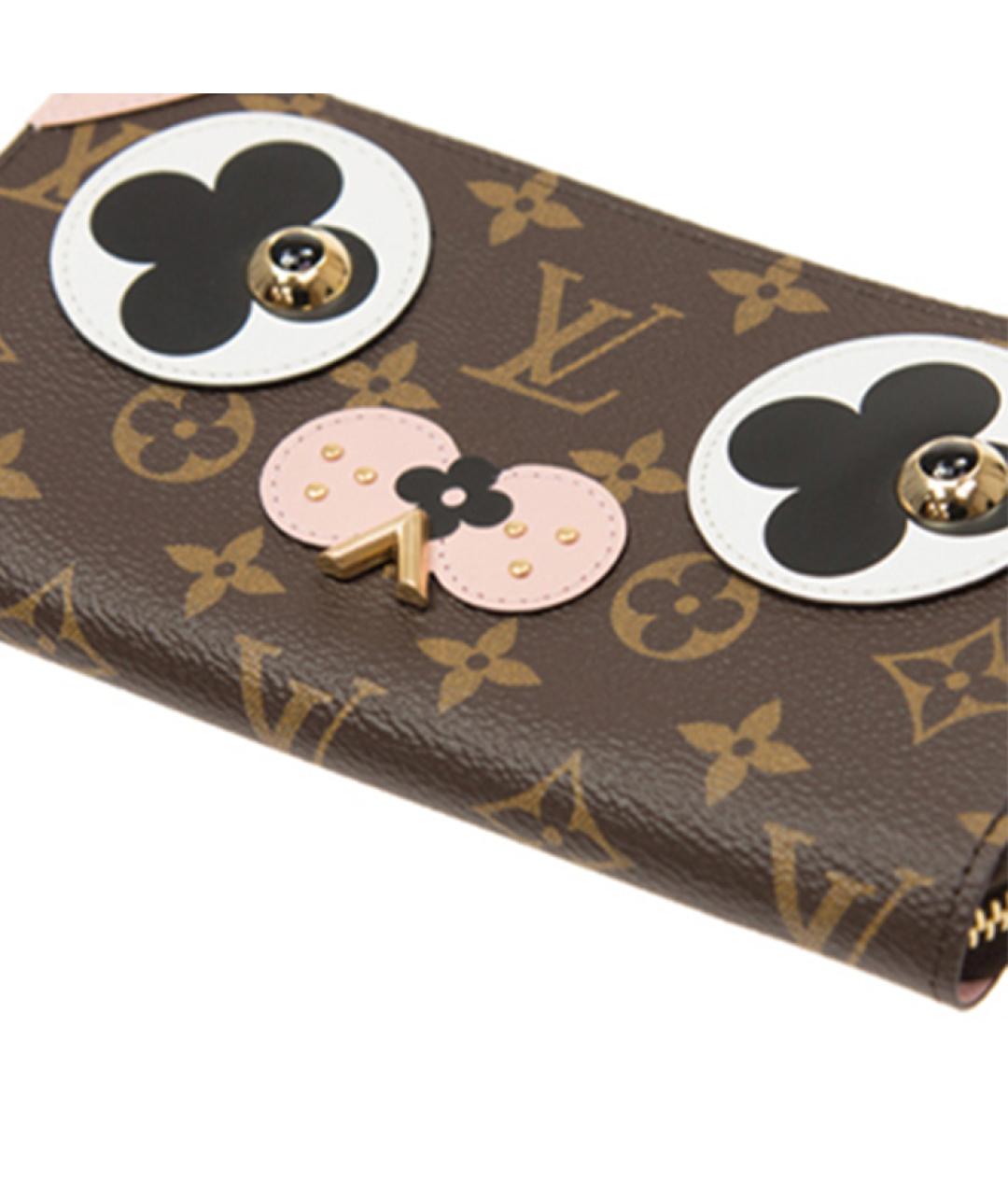 LOUIS VUITTON Коричневый кошелек, фото 5