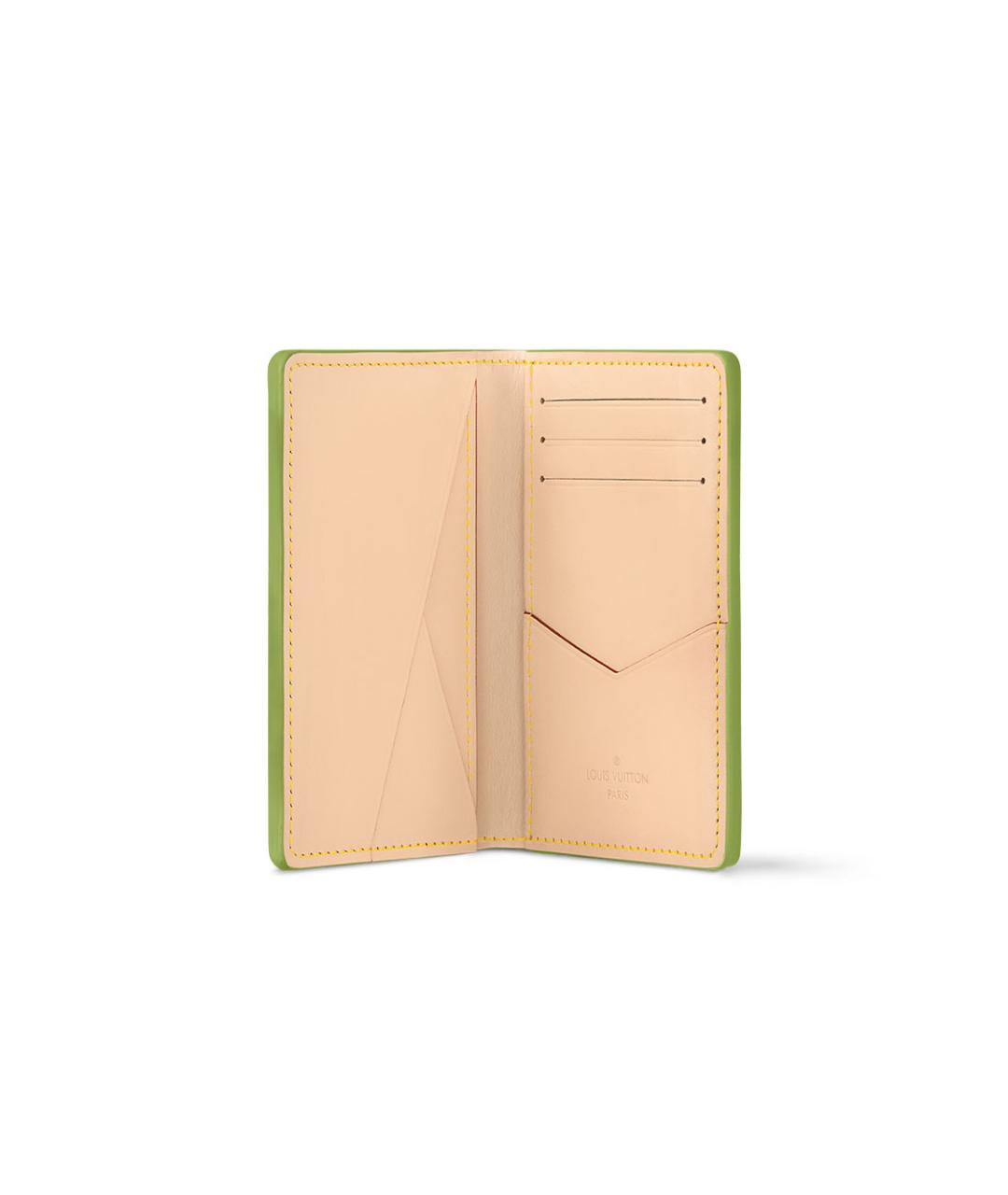 LOUIS VUITTON Зеленый кошелек, фото 4