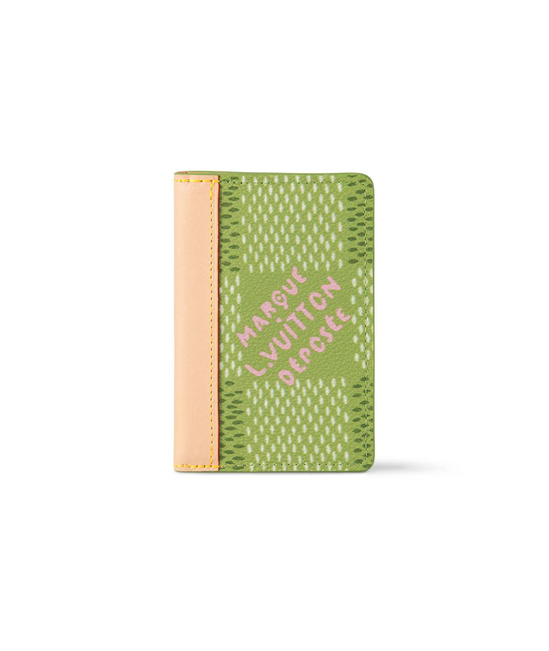 LOUIS VUITTON Зеленый кошелек, фото 1