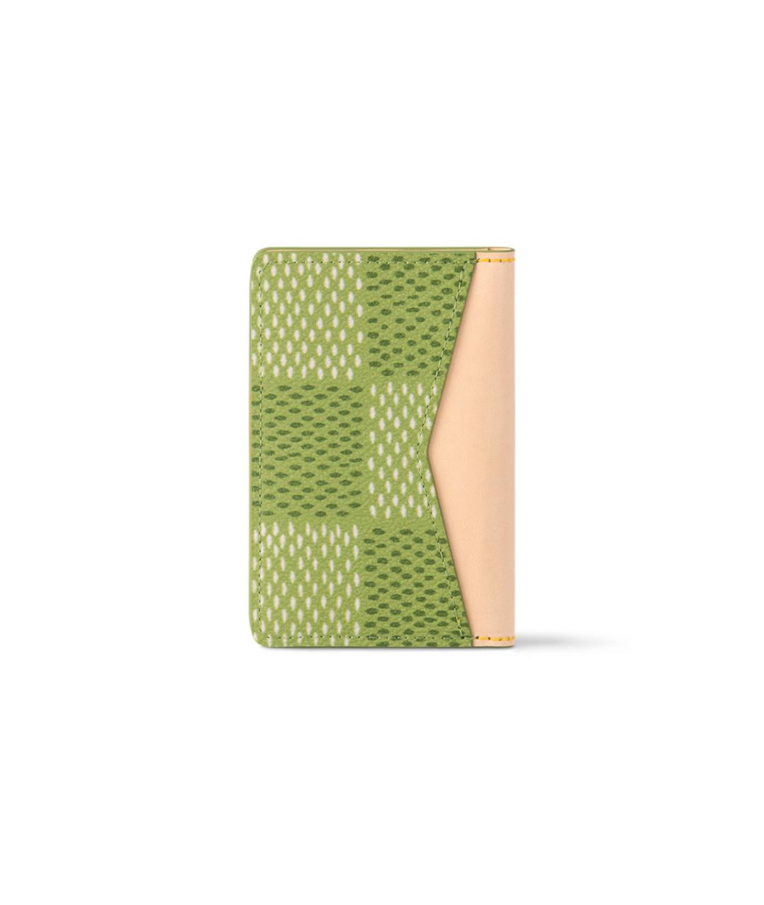 LOUIS VUITTON Зеленый кошелек, фото 3