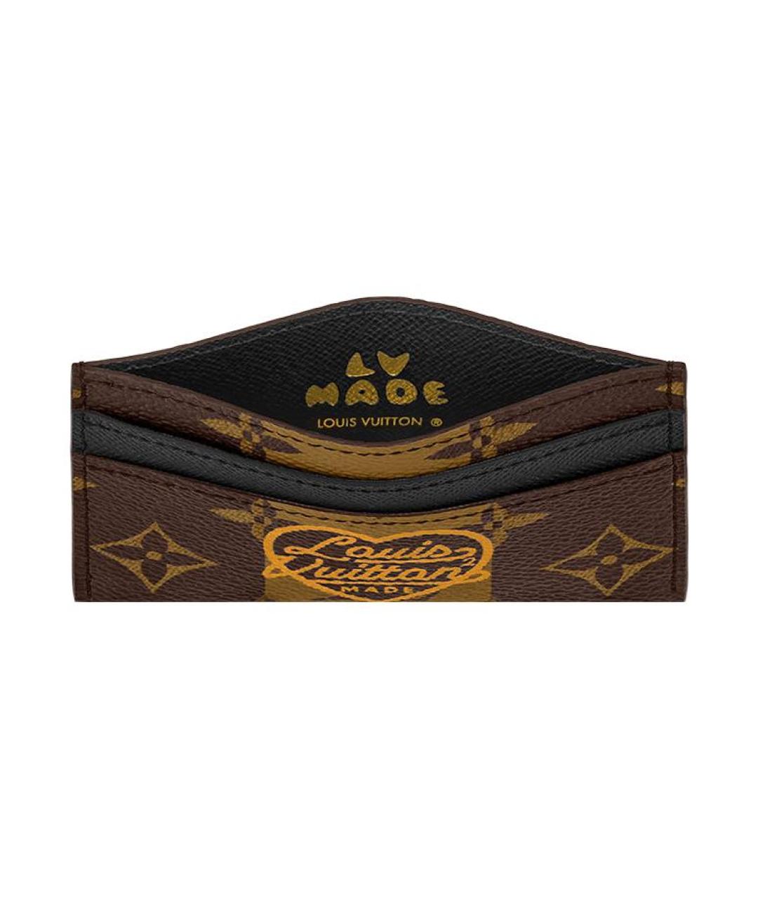 LOUIS VUITTON Коричневый кардхолдер, фото 4