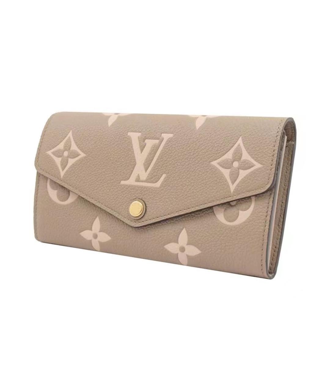 LOUIS VUITTON Бежевый кошелек, фото 4