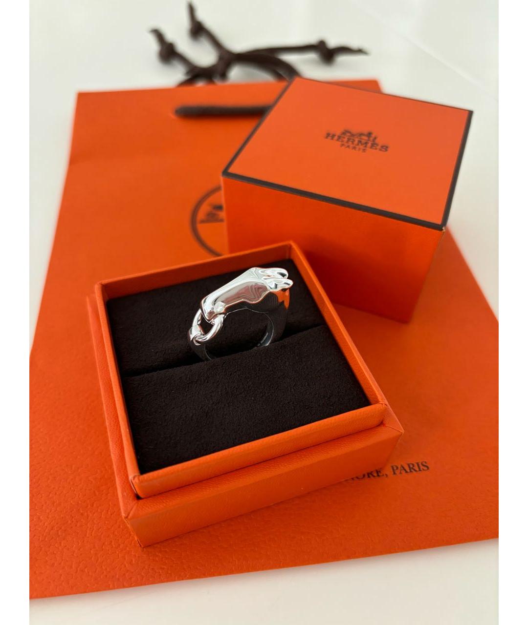HERMES Серебряное серебряное кольцо, фото 7
