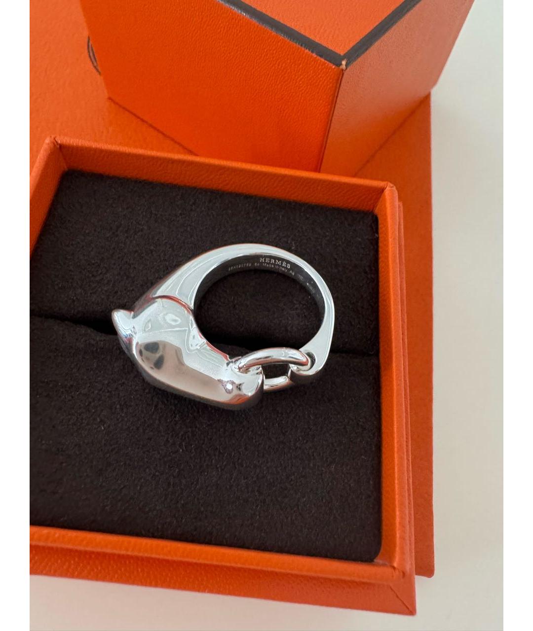 HERMES Серебряное серебряное кольцо, фото 5