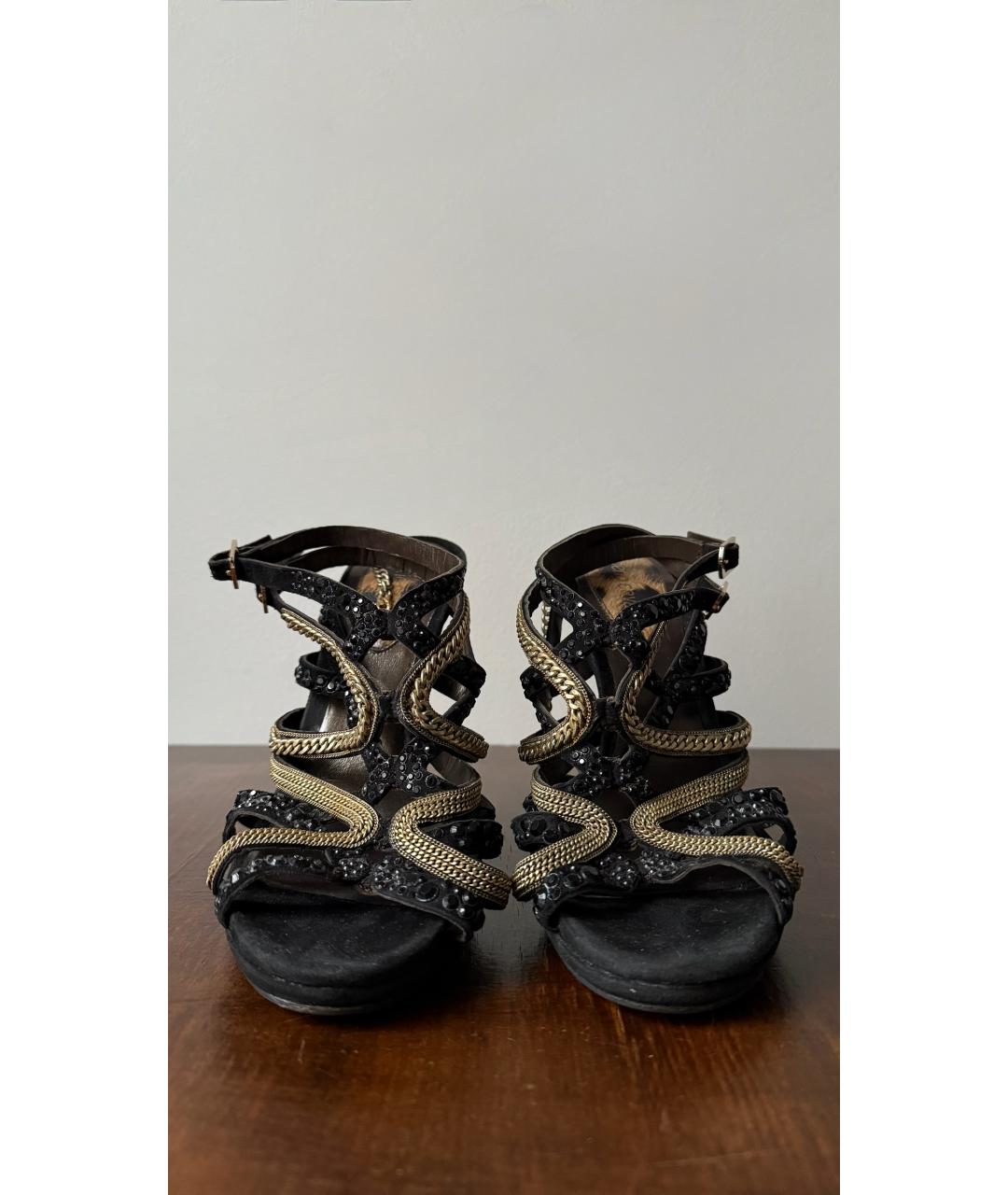 ROBERTO CAVALLI Черные туфли, фото 3