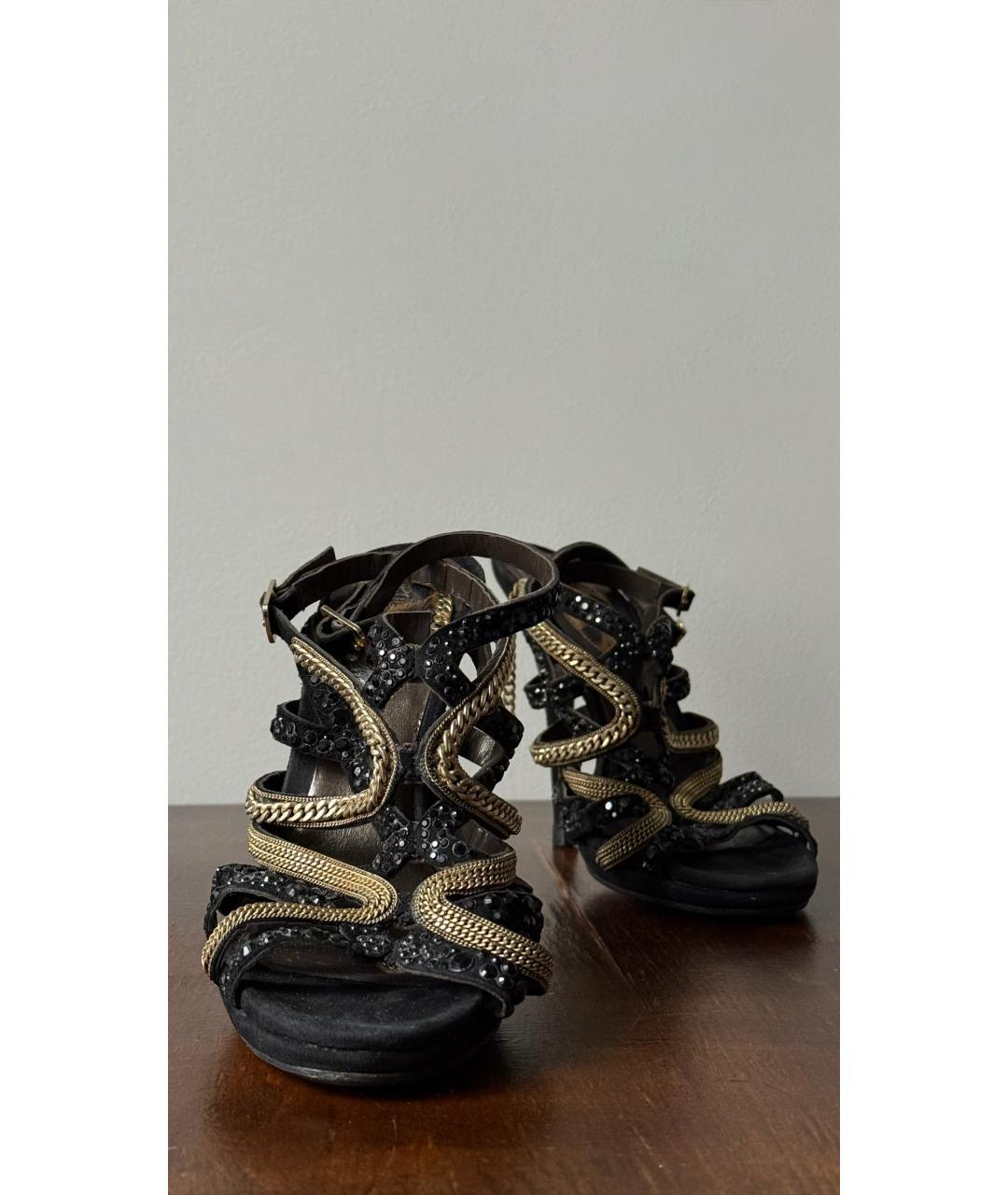 ROBERTO CAVALLI Черные туфли, фото 2