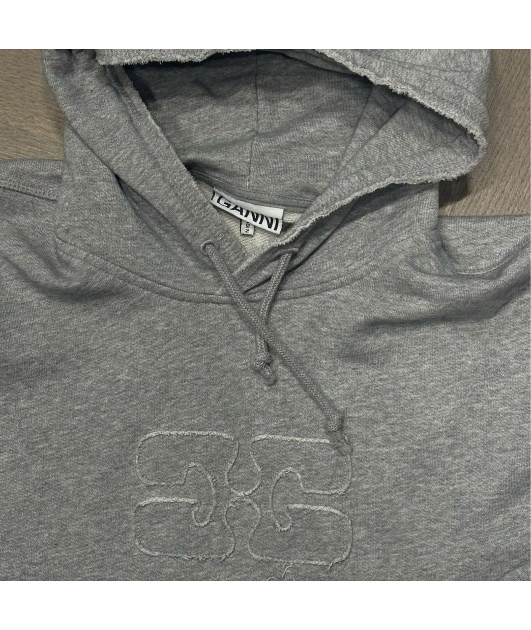 GANNI Серый хлопковый спортивные костюмы, фото 4