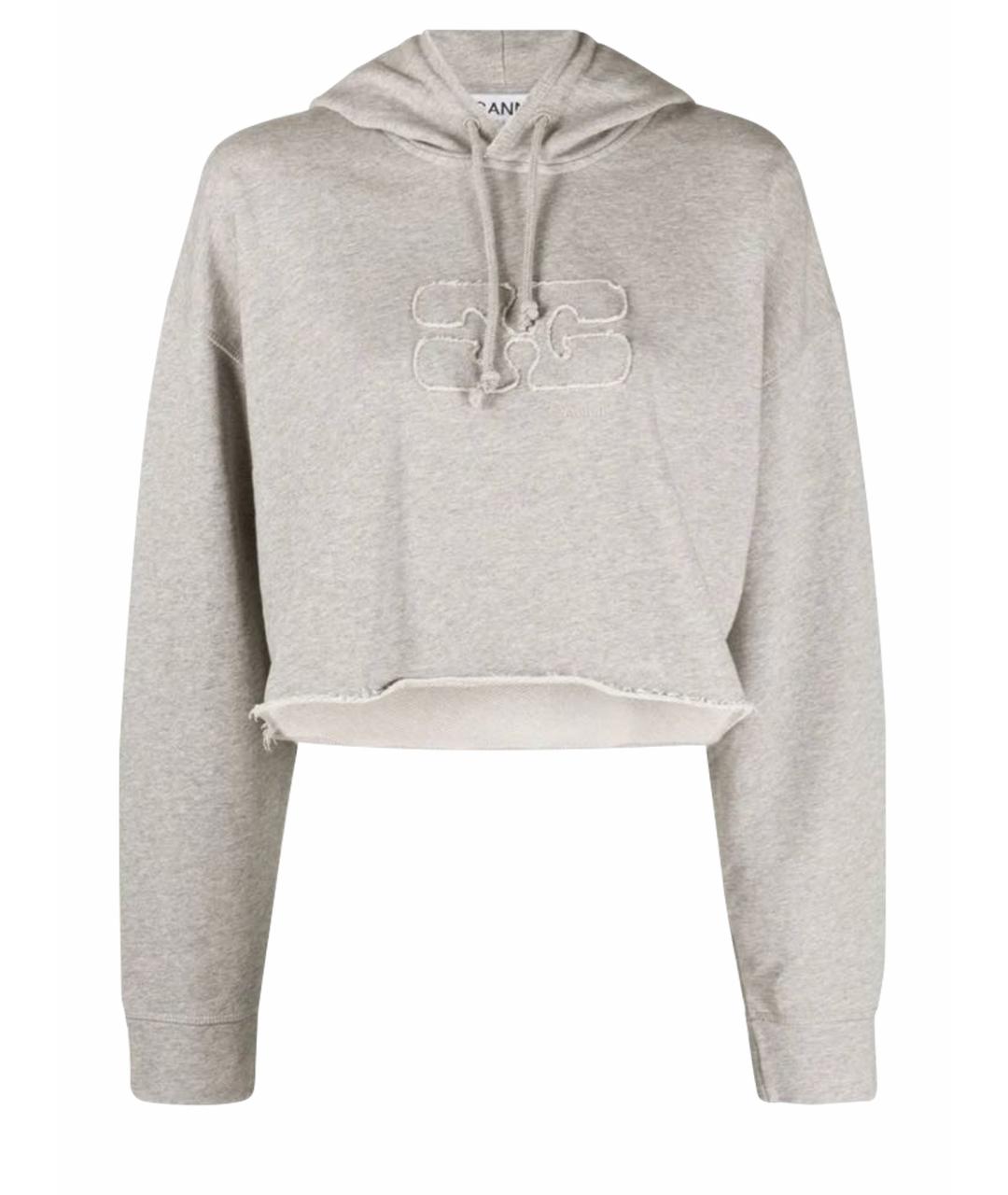 GANNI Серый хлопковый спортивные костюмы, фото 1