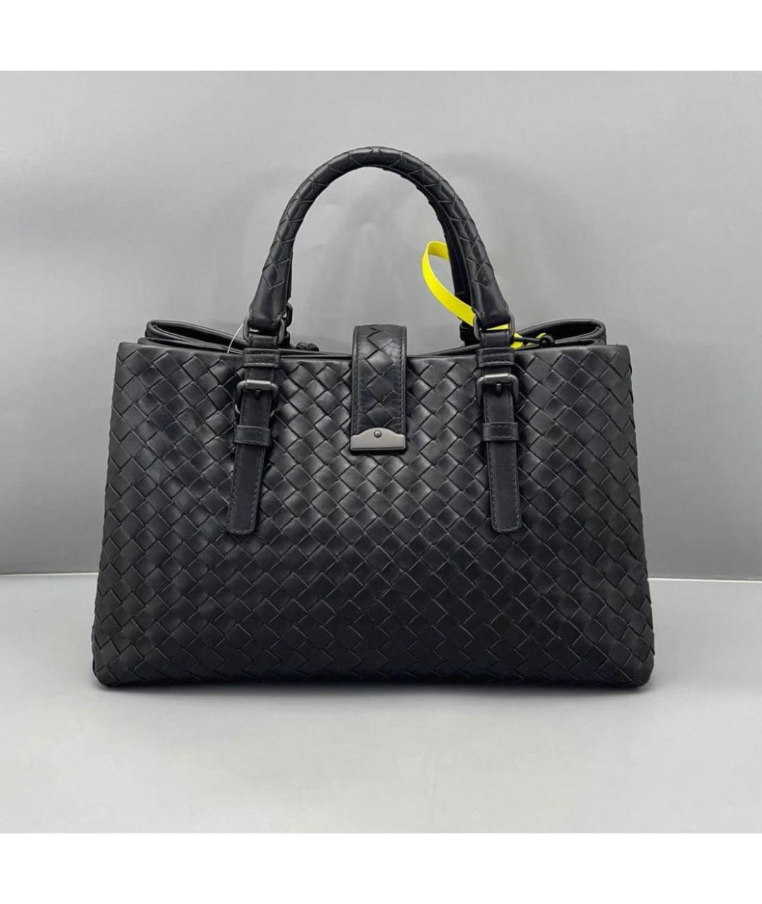 BOTTEGA VENETA Черная кожаная сумка через плечо, фото 3