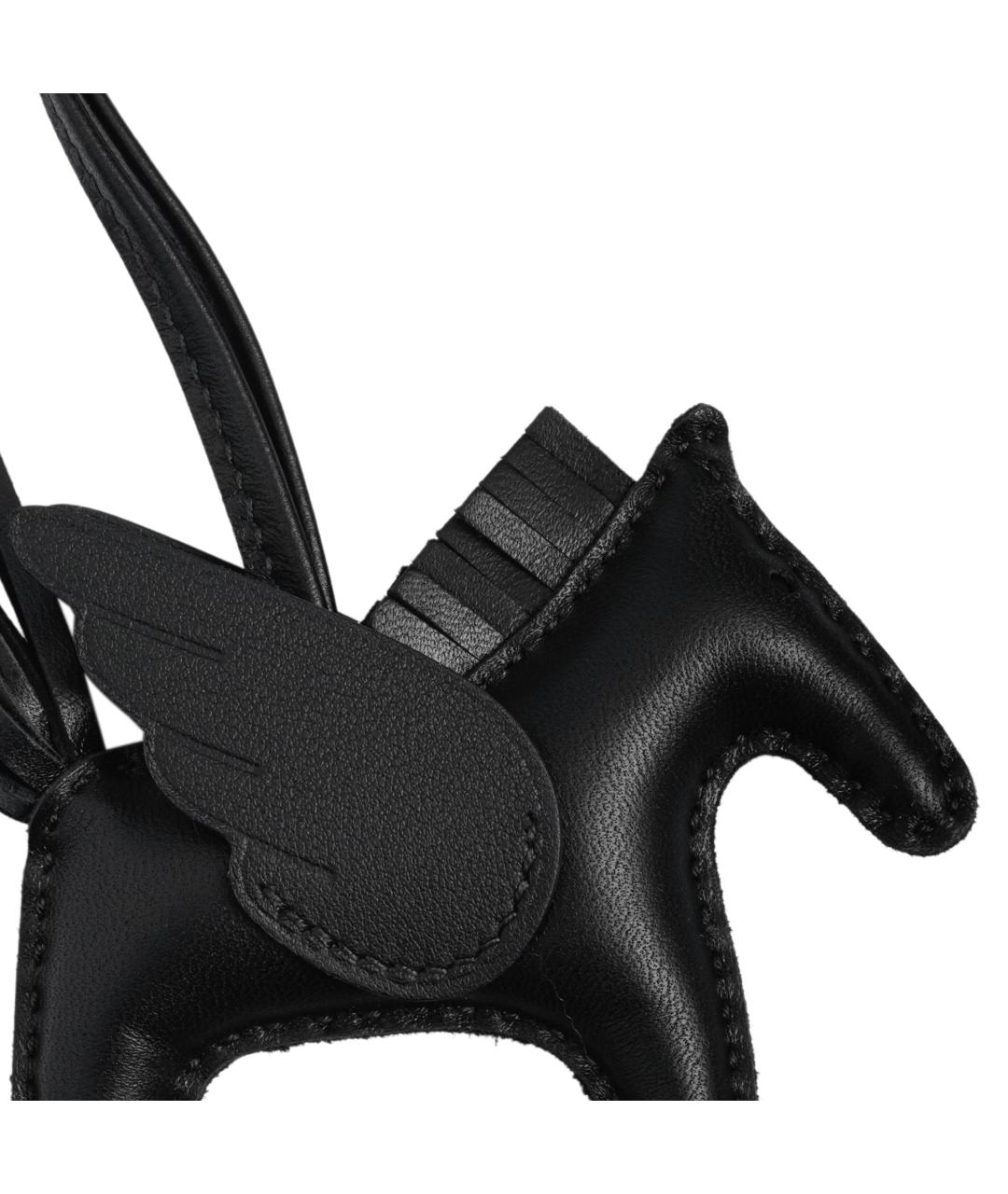 HERMES Черный брелок, фото 3