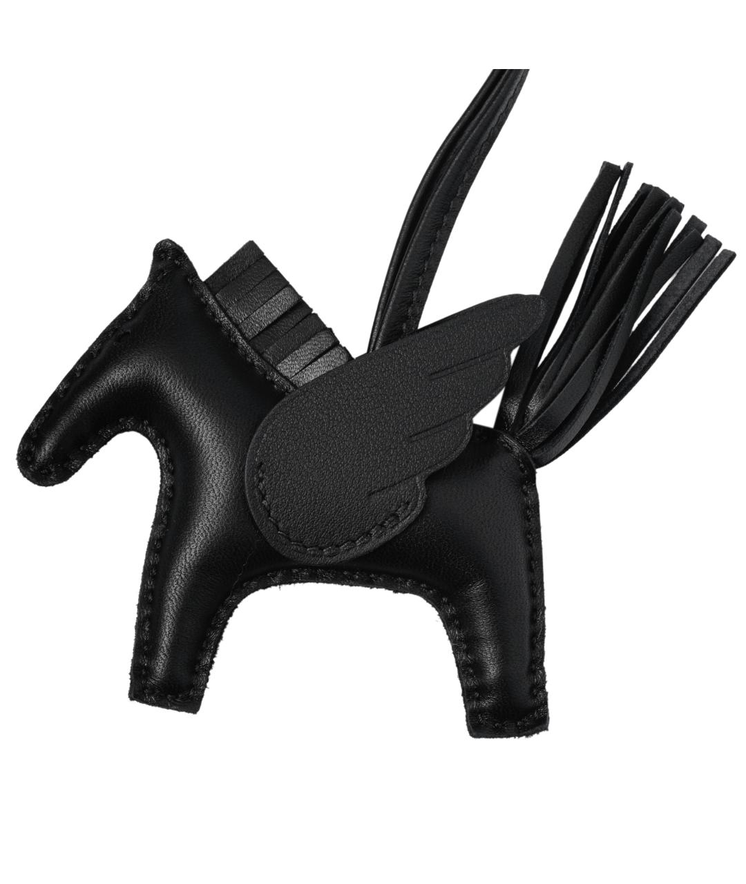 HERMES Черный брелок, фото 2