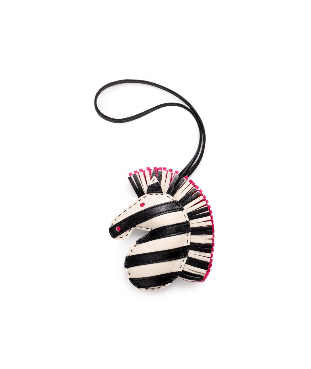 HERMES Белый брелок, фото 2