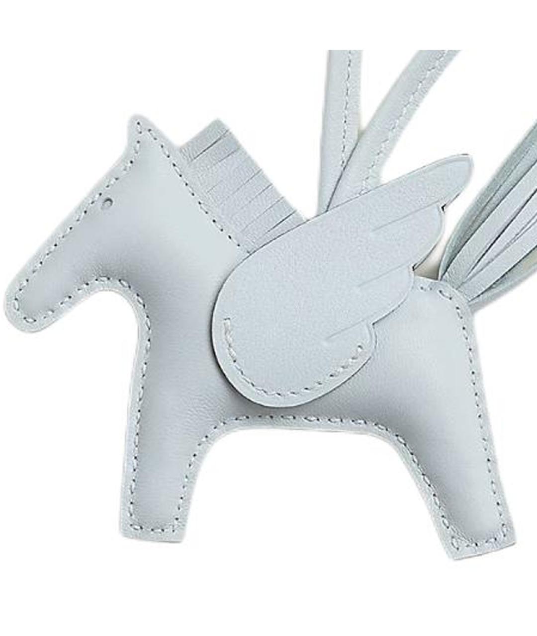 HERMES Голубой брелок, фото 3