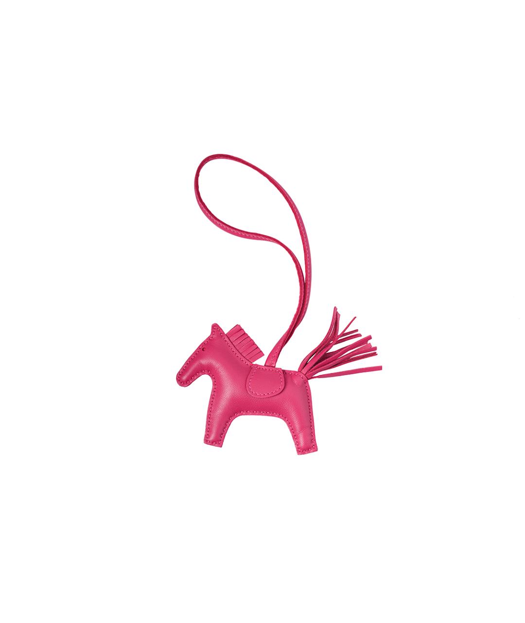HERMES Розовый брелок, фото 2
