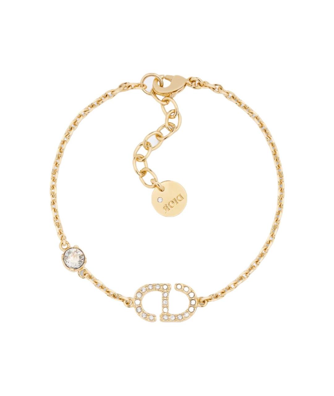 CHRISTIAN DIOR Золотой металлический браслет, фото 2