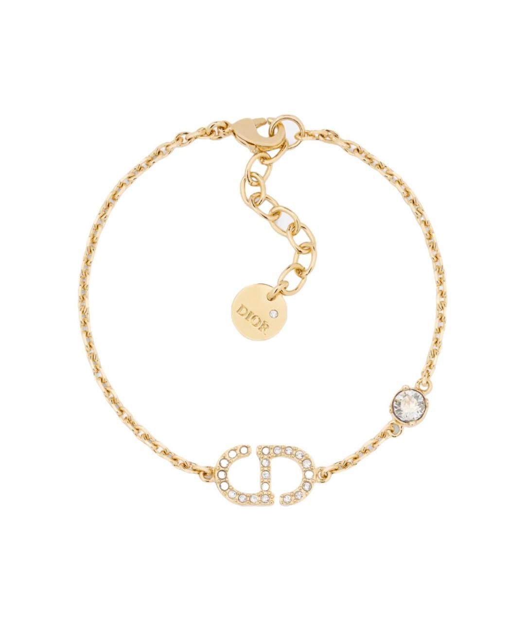 CHRISTIAN DIOR Золотой металлический браслет, фото 1