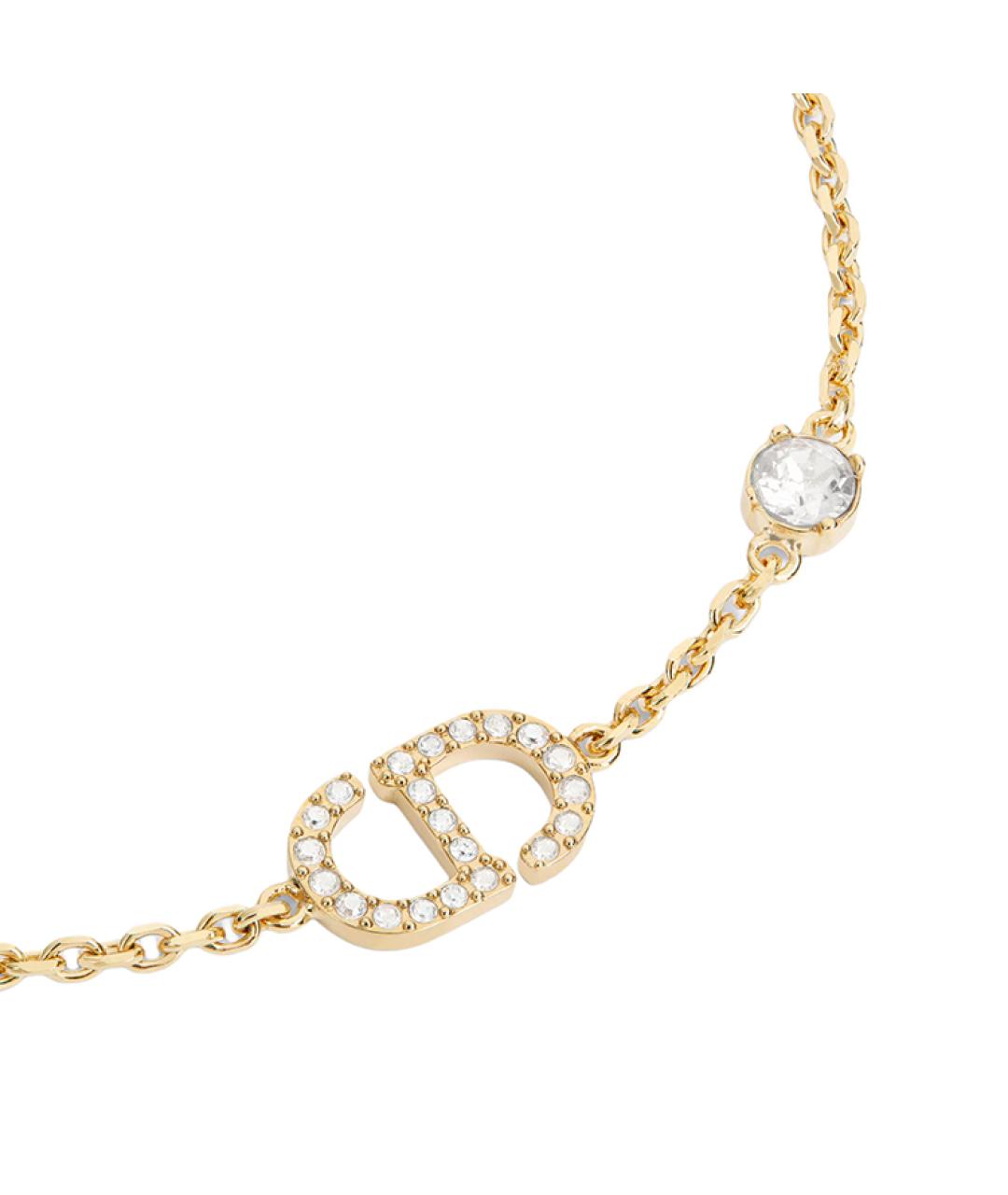 CHRISTIAN DIOR Золотой металлический браслет, фото 3