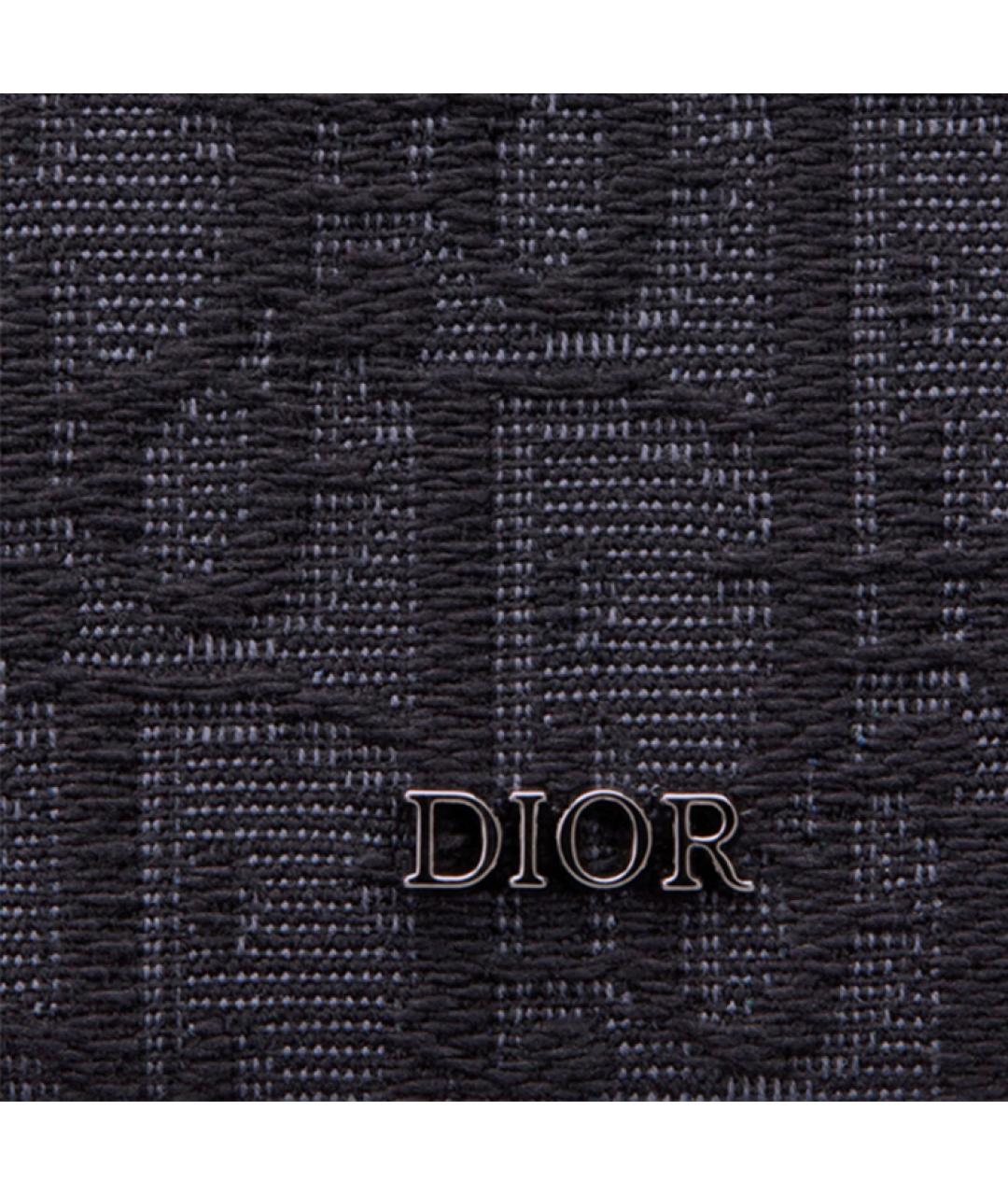 CHRISTIAN DIOR Черный кожаный кардхолдер, фото 6