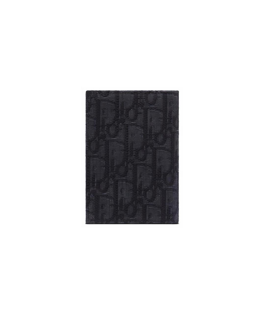 CHRISTIAN DIOR Черный кожаный кардхолдер, фото 2