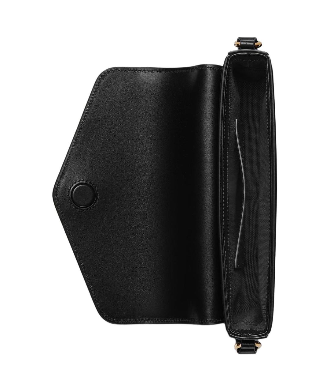 GUCCI Черная кожаная сумка через плечо, фото 7