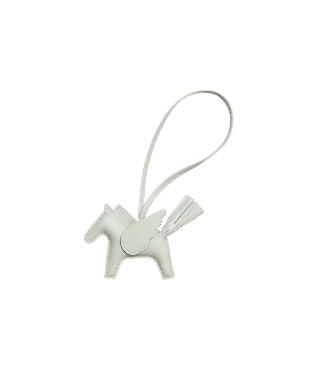 HERMES Салатовый брелок, фото 4