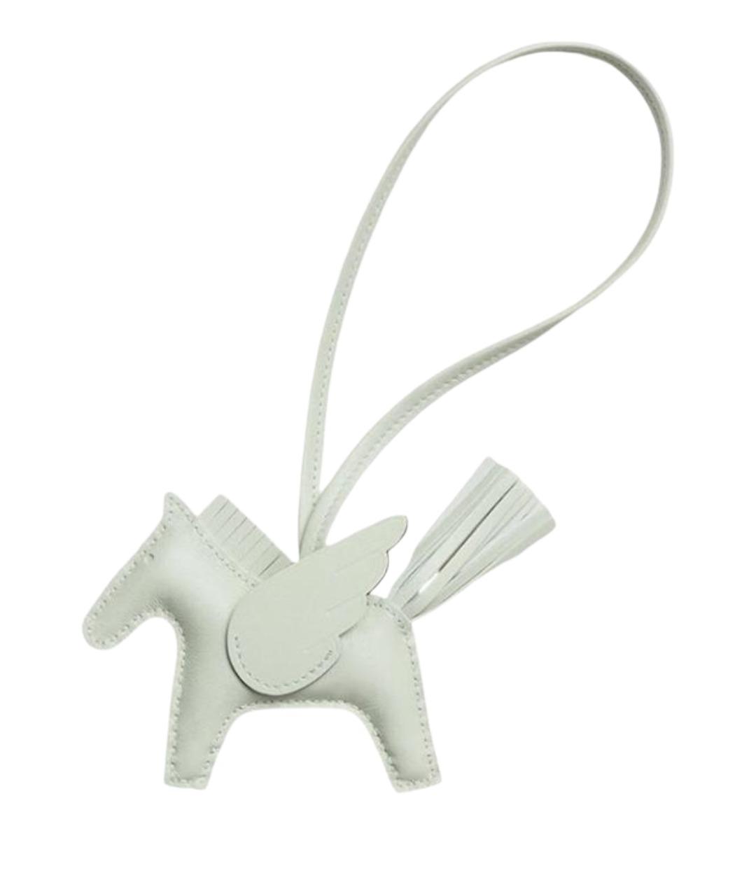 HERMES Салатовый брелок, фото 1