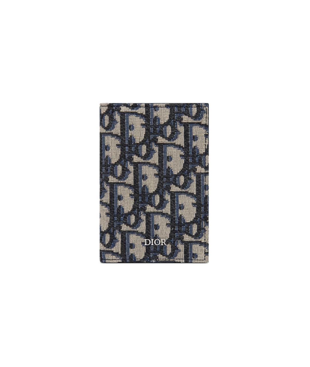 CHRISTIAN DIOR Темно-синий кардхолдер, фото 1