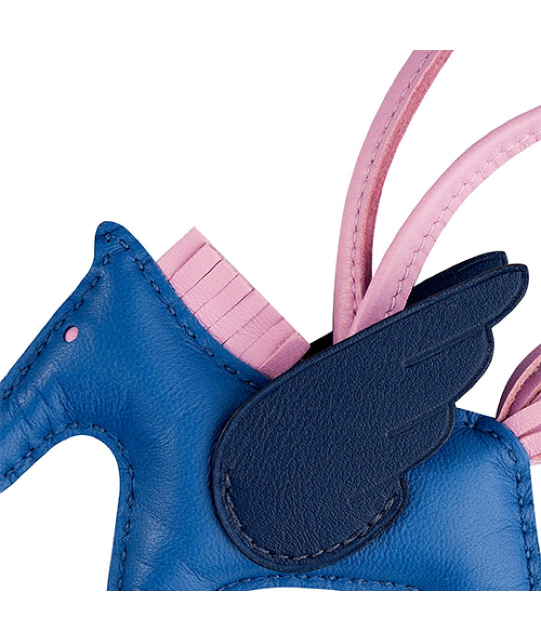 HERMES Синий брелок, фото 3