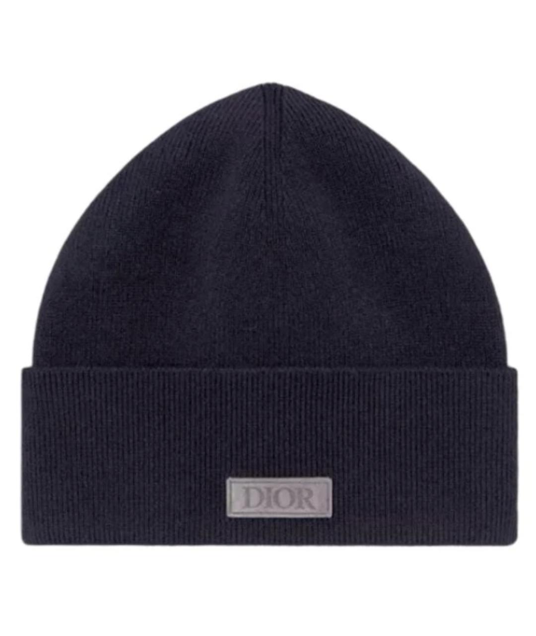 CHRISTIAN DIOR Черная кашемировая шапка, фото 3