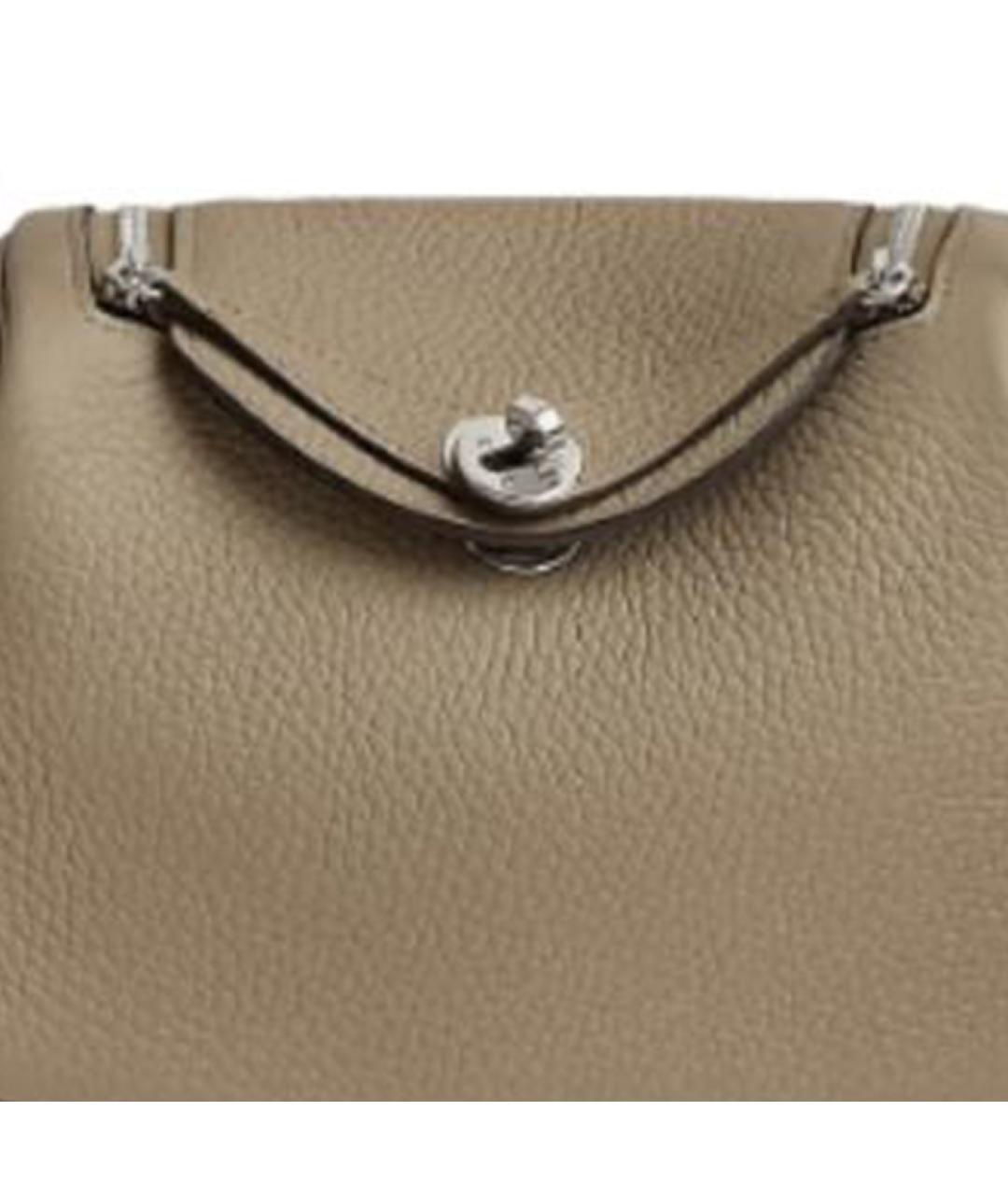 HERMES Коричневая кожаная сумка через плечо, фото 2