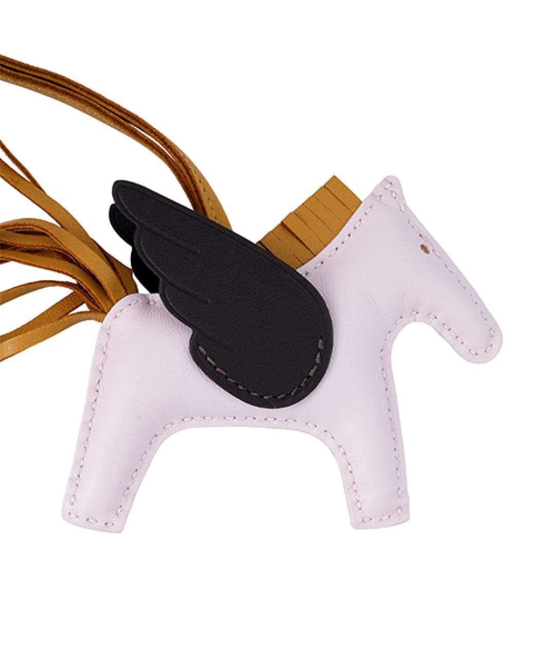 HERMES Розовый брелок, фото 3