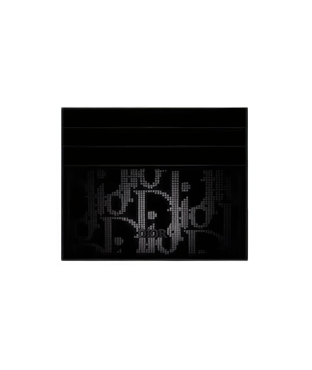 CHRISTIAN DIOR Черный кожаный кардхолдер, фото 4