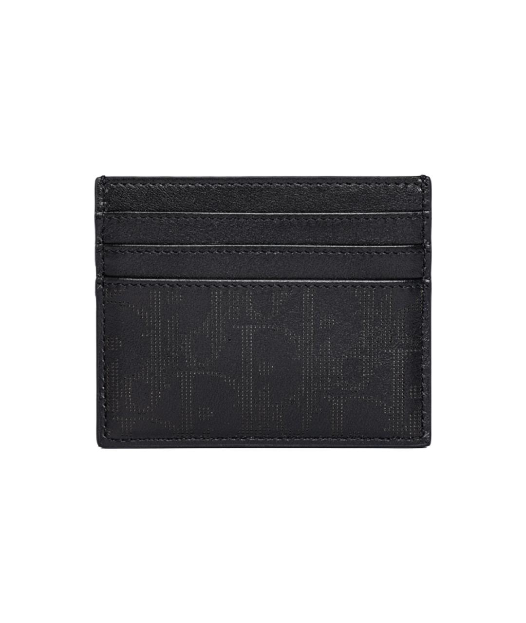 CHRISTIAN DIOR Черный кожаный кардхолдер, фото 2