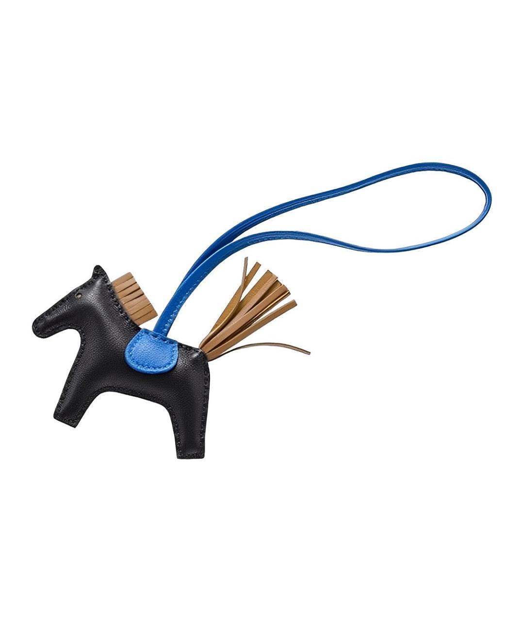 HERMES Черный брелок, фото 2