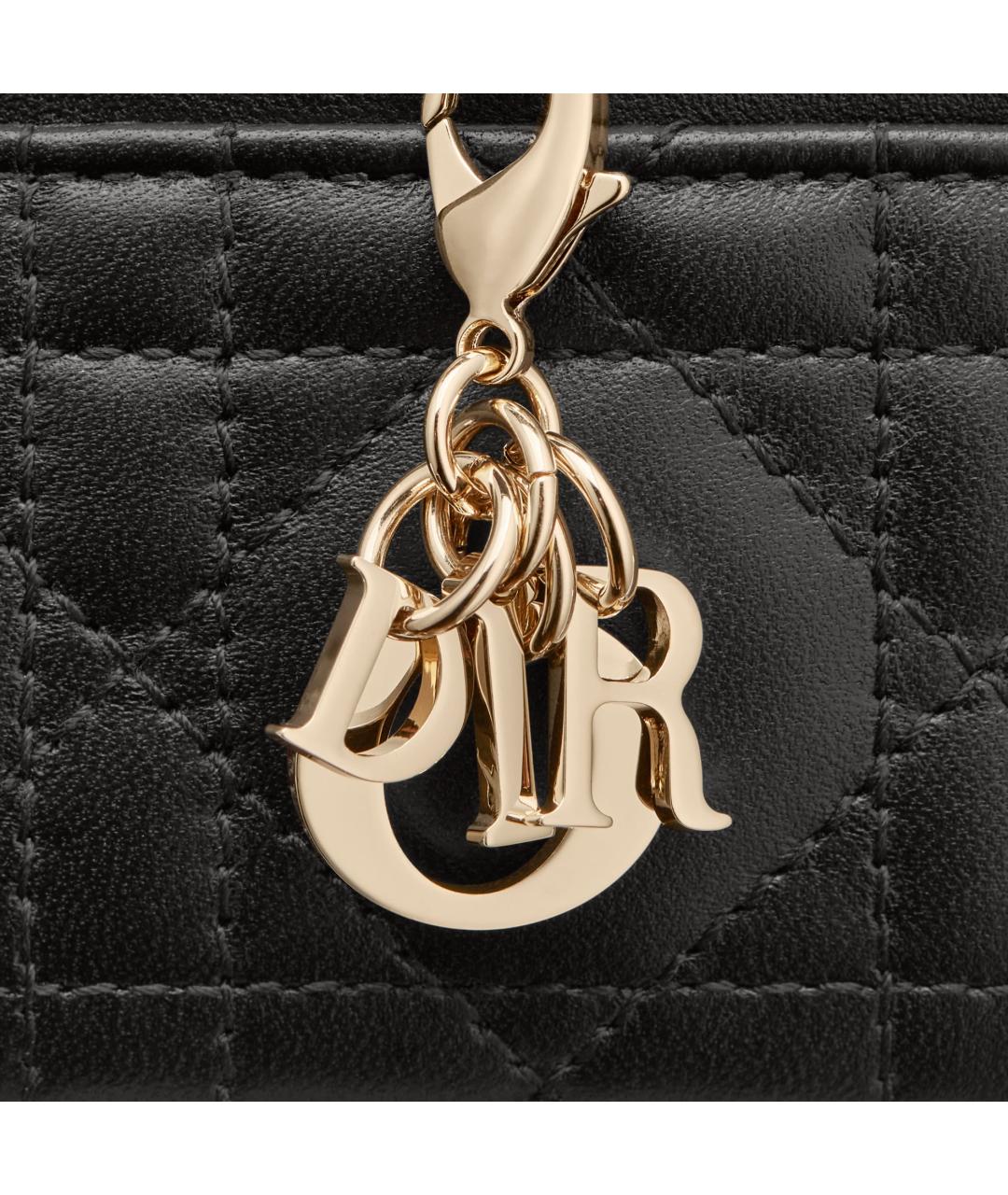 CHRISTIAN DIOR Черный кожаный кардхолдер, фото 3