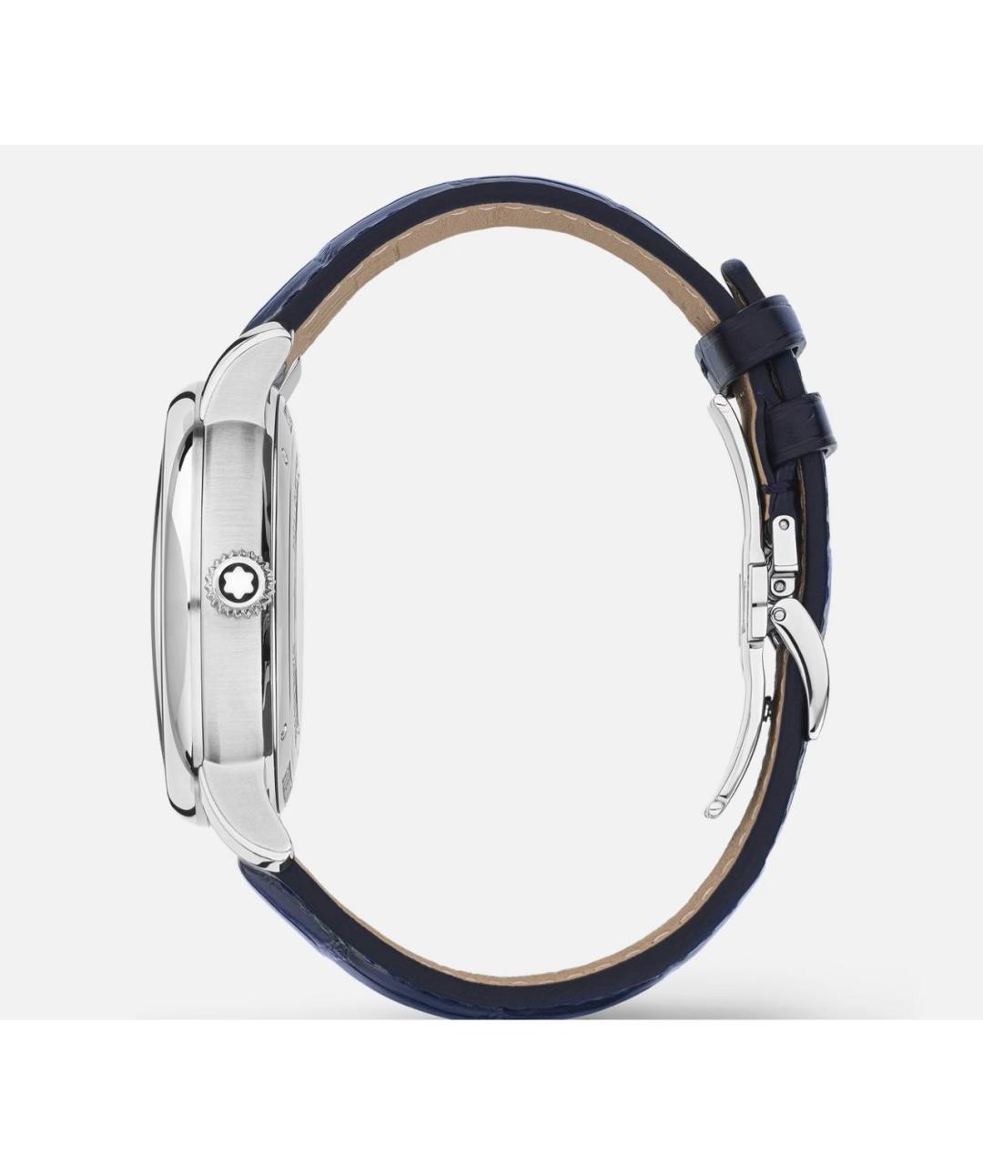 MONTBLANC Синие часы из экзотической кожи, фото 8