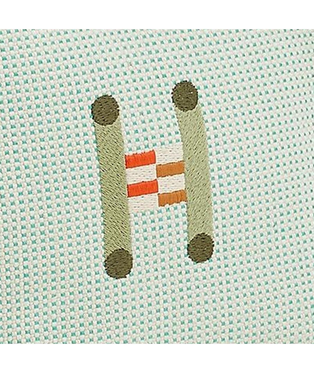 HERMES Зеленая тканевая косметичка, фото 2