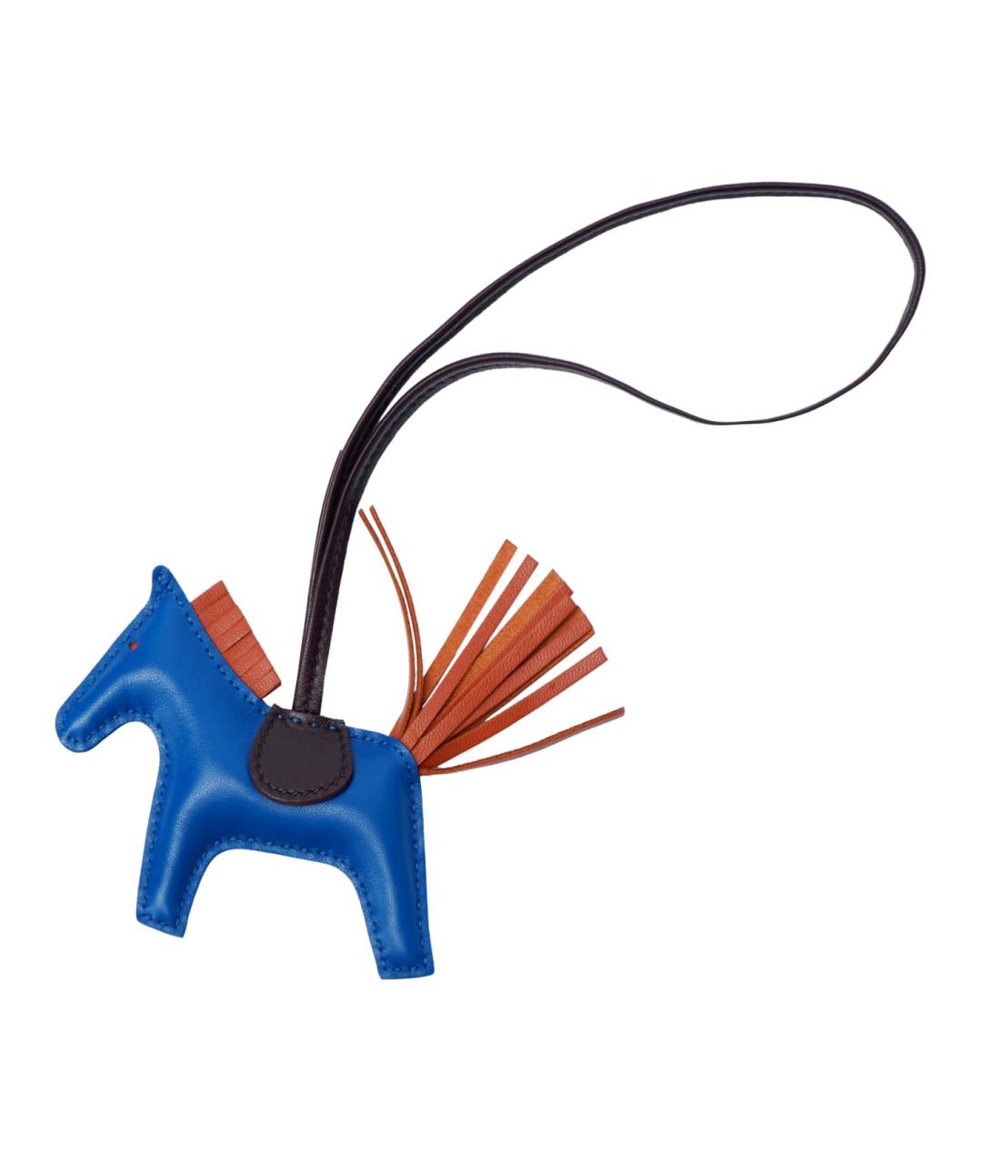 HERMES Синий брелок, фото 2